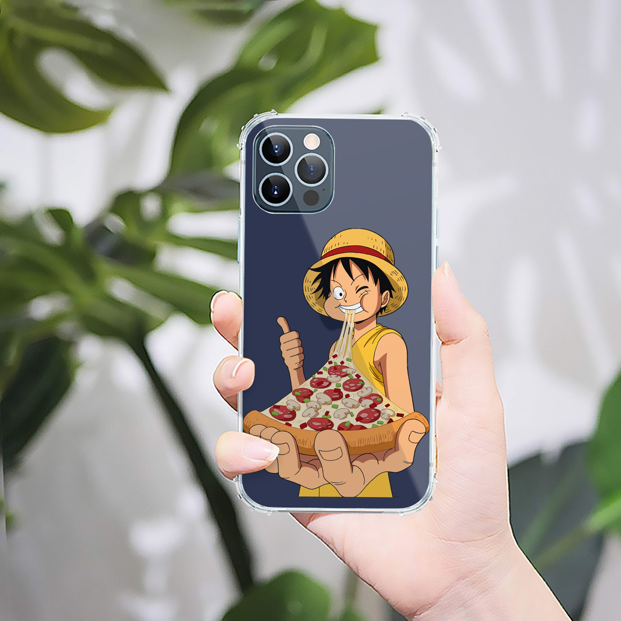 （画像用） ワンピース モンキー・D・ルフィ ONE PIECE Monkey D. Luffy 【iPhone 12シリーズ対応】透明スマホケース（クリアソフトケース）